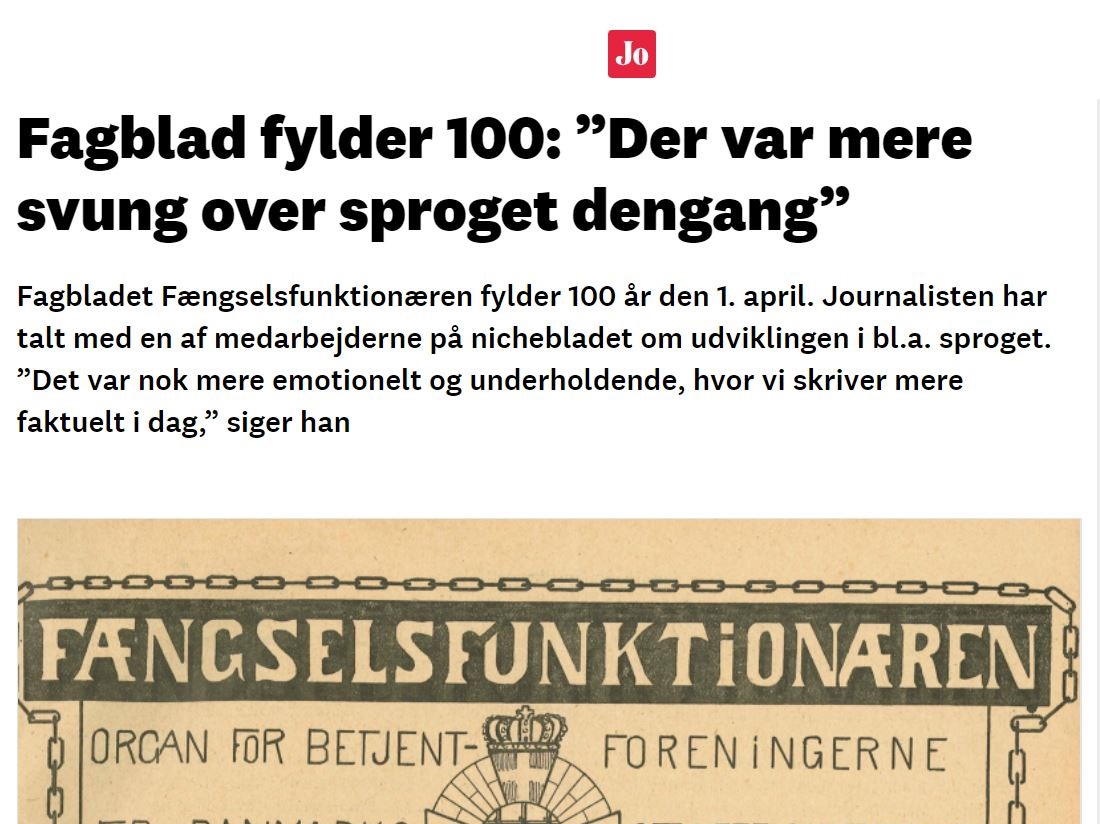 Interview i Journalisten